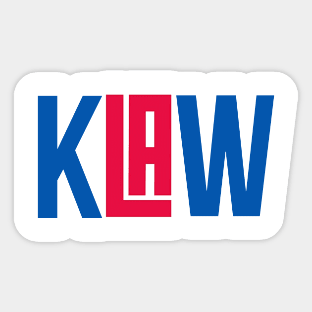 Kawhi Leonard 'KLAW' - NBA Los Angeles Clippers Sticker by xavierjfong